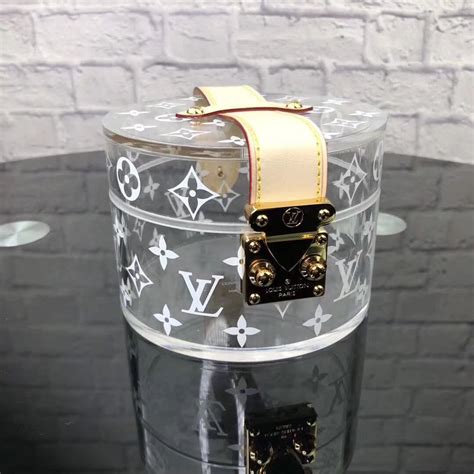 lv clear box bag